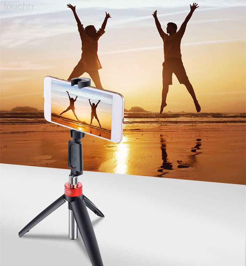 Selfie Monopods New Bluetooth Selfie Stick Integrated Selfie Stick Phone Universal Video Live Y9 Tripod Selfie Stick dhl free L230913