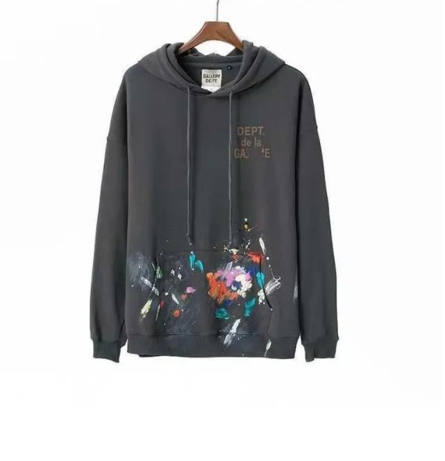 Winter Men's Hoodies Sweatshirts Hoodie Designer Galleryes depts Gary Painted Graffiti Used Letters Printed Loose Casual Fashion Men Women Hoodies