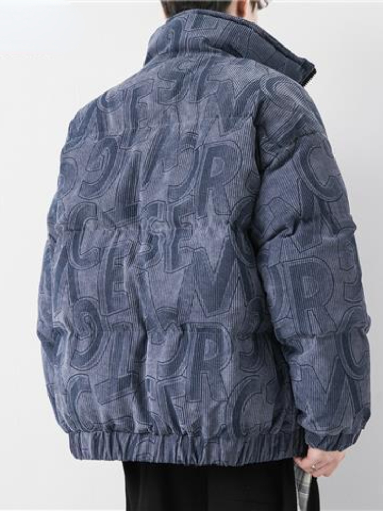 Men's Jackets Juspinice Down Jacket Men Winter Fashion Jacket Coat Solid Windproof Oversized Hip Hop Streetwear Blue Y2k Jackets Mens 230912