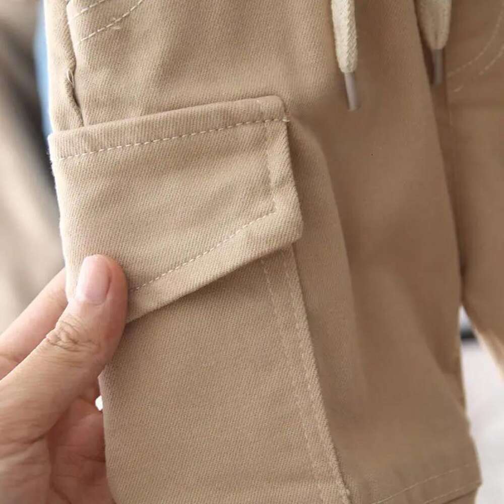 New Cotton Cargo Pants for 2-6 Years Old Solid Boys Casual Sport Pants Enfant Kids Children Trousers 2-8Years Clothes