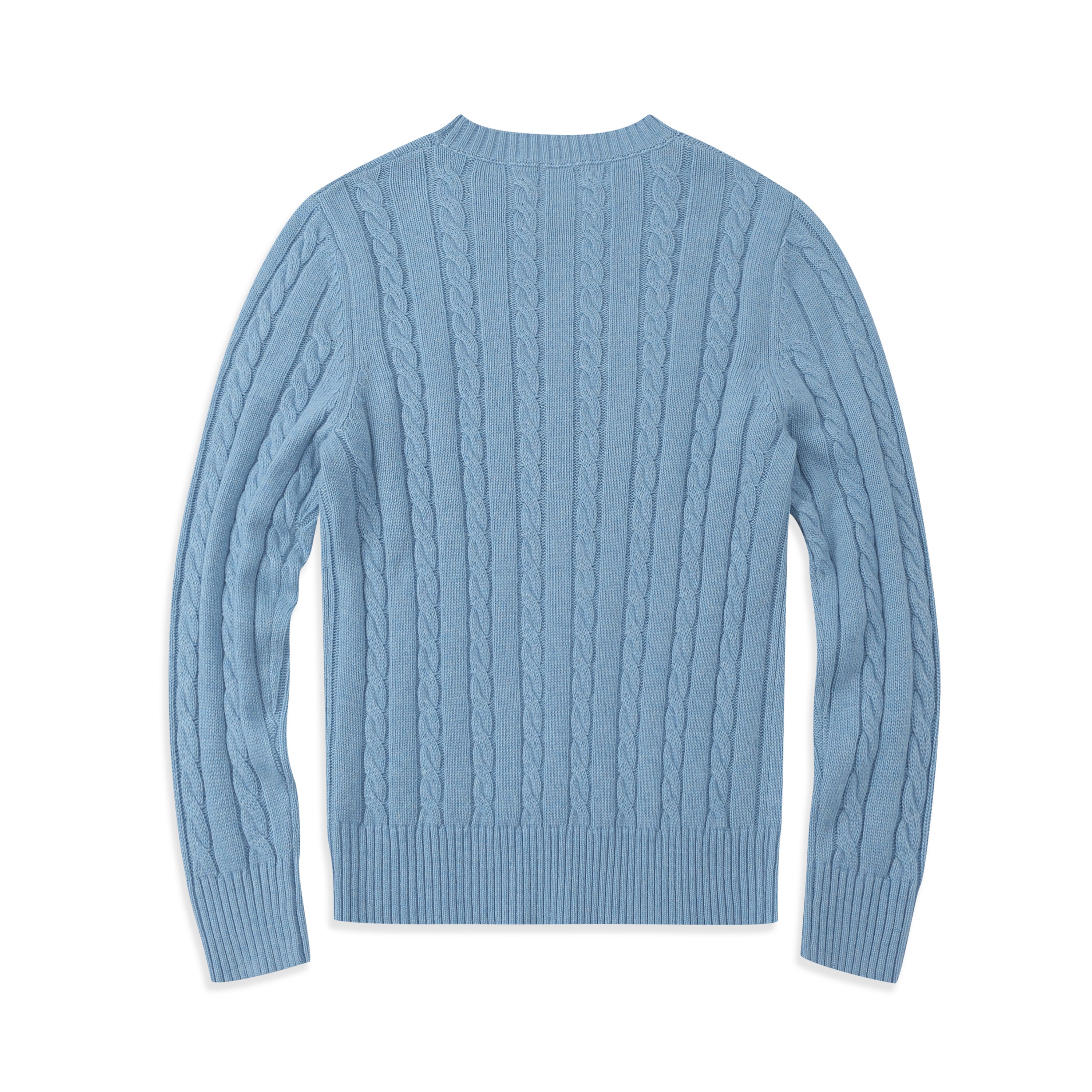 Small Horse Embroidered Men's Sweaters Mens Sweater Men Sweaters High Quality Casual Round Long Sleeve