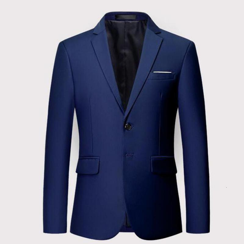 Men's Suits Blazers Plus Size 6XL 5XL Plain Color White Formal Jackets Two Bittons Long Sleeve Korean Mens Suit Jackets Office Wear Wedding Blaze