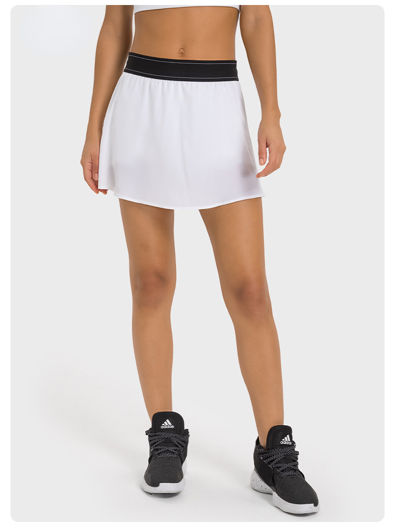 Ladies' yoga dress, comfortable, nude, anti-glare, tennis quick-drying, breathable, loose and casual yoga sports dress