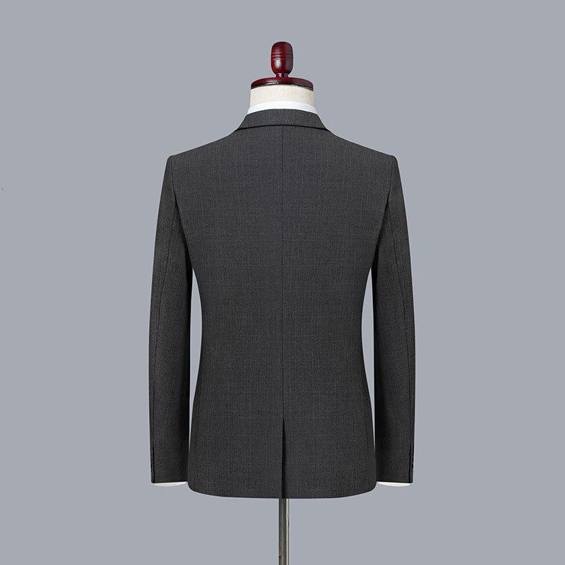 Men's Suits Blazers Men's Suit Jacket Vest Pants Fashion Boutique Plaid Casual Business Male Groom Wedding Tuxedo Dress 3 Pieces Set Blazers