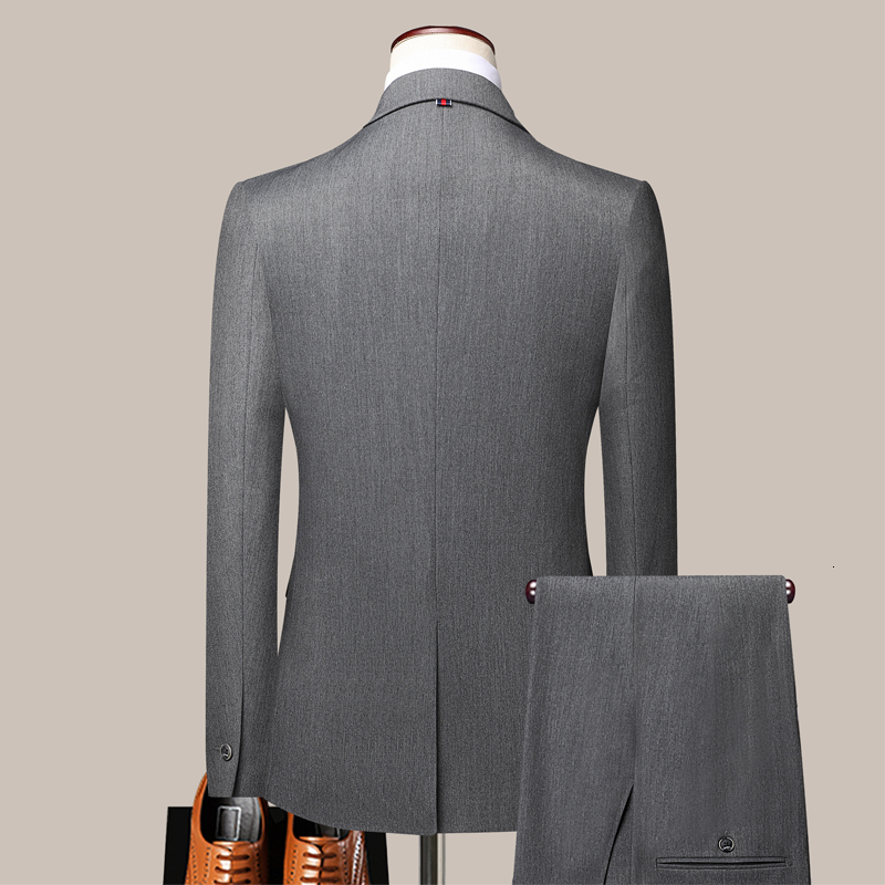 Men's Suits Blazers Suit Men Blazer Vest Pants Business British Style Wedding Dress Banquet High End Slim Fit Jacket Trousers 2 Piece Set 230912