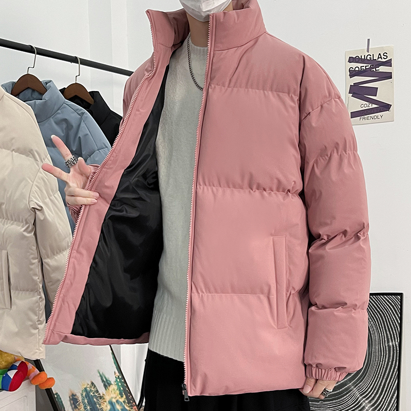Men's Down Parkas Winter Padded Parka Thicken Warm Fashion Streetwear Loose Coat Male Youth In Woman Bubble Autumn Casual Oversize Jacket 230912