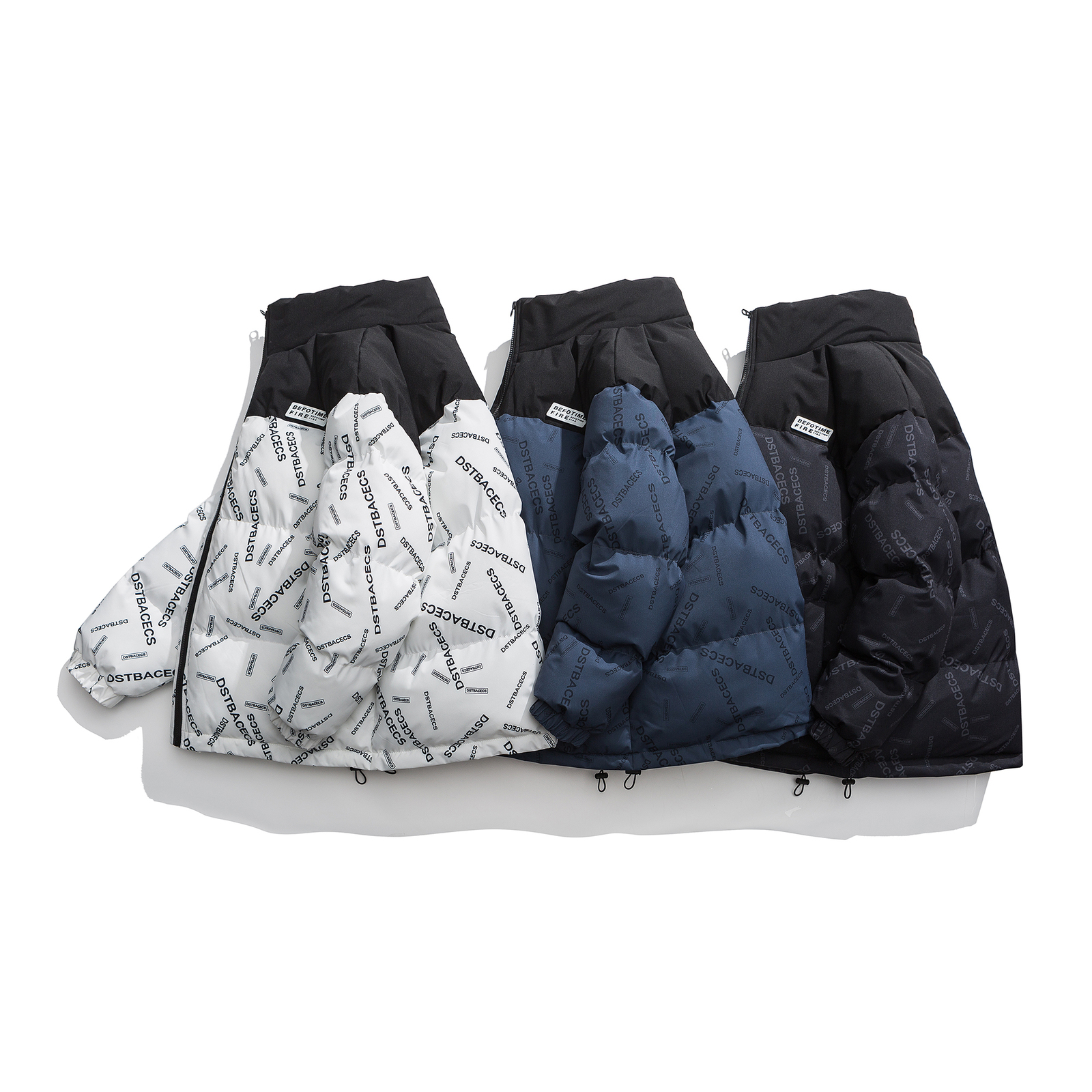 Men's Down Parkas LAPPSTER Y2k Patchwork Thick Puffer Jackets Winter Puffer Jacket Men Korean Fashions Parkas Streetwear Color Block Jackets 2309