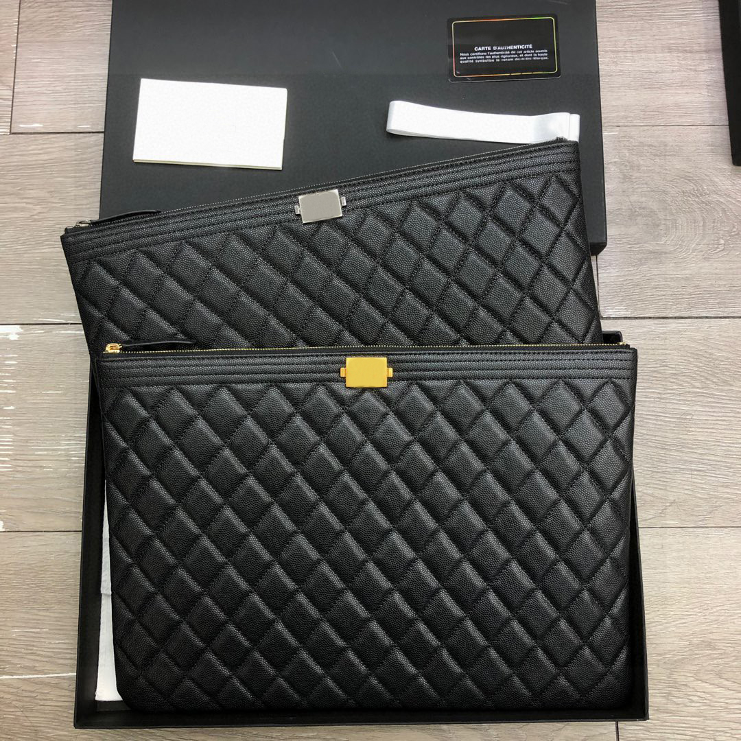 2025--Designer Cluth Bags Sheepskin or Caviar Envelope Handbag 35cm Lady High Imitation Evening Bags