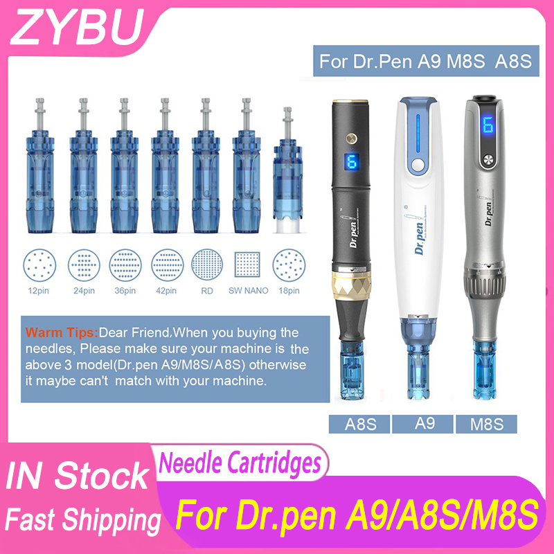 New Arrival Electric Microneedle Machine Dr.pen A8S Wireless Microneedling Pen Needle Cartridge Skin Care Device MTS Tips 12 18 24 36 42 pins disposab