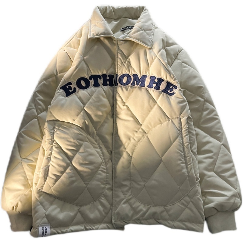 Women's Down Parkas Single Breasted Parkas for Women Autumn Winter Thicken Warm Vintage Long Sleeve Jackets Chic Casual Pockets Coats 230912