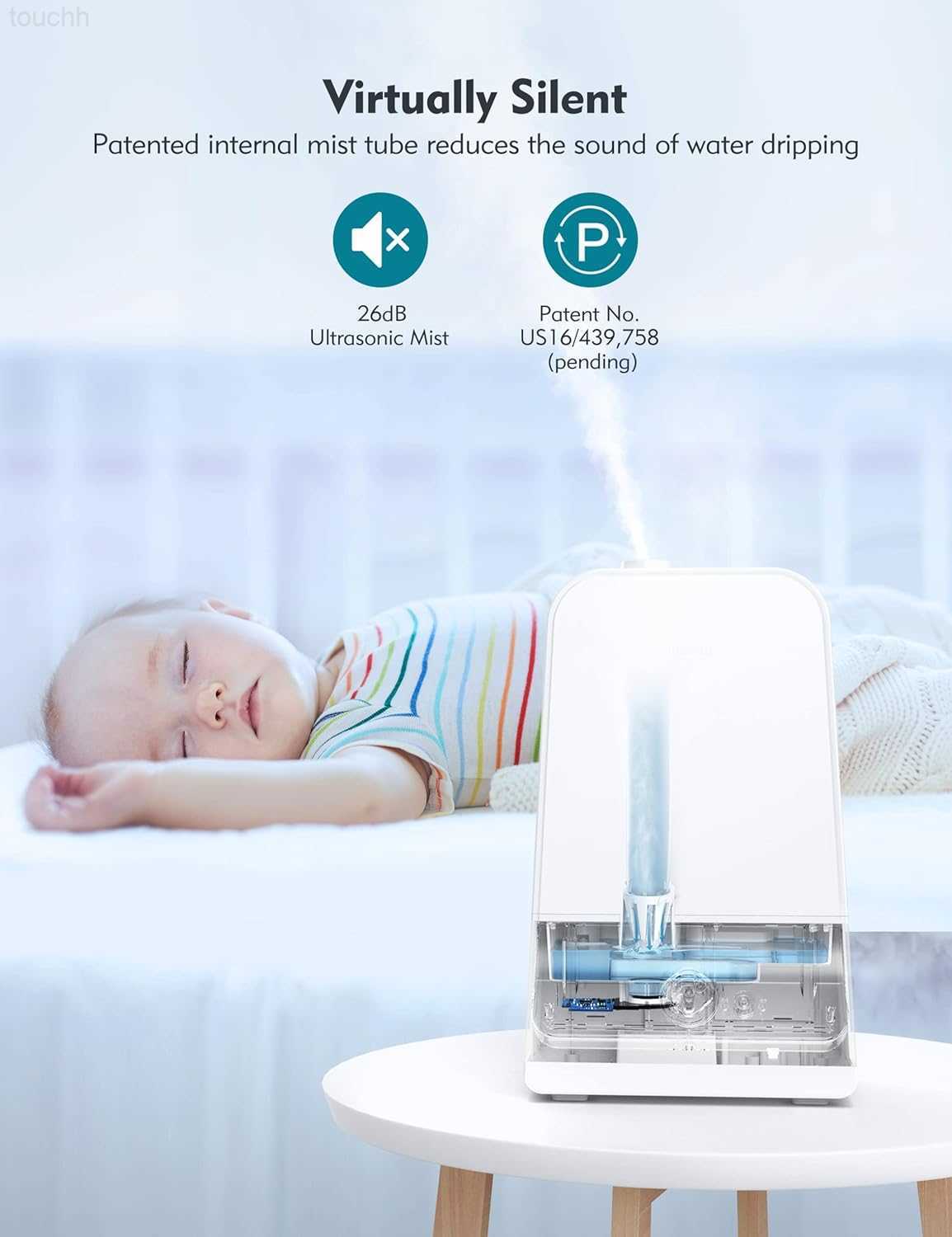 Humidifiers Orgtoy 6L Humidifiers for Large Room Bedroom2 6dBC oolM istH umidifierf orH omeO fficeP lantw ithA utoS hutO ffN ightL ightA djustable3 60