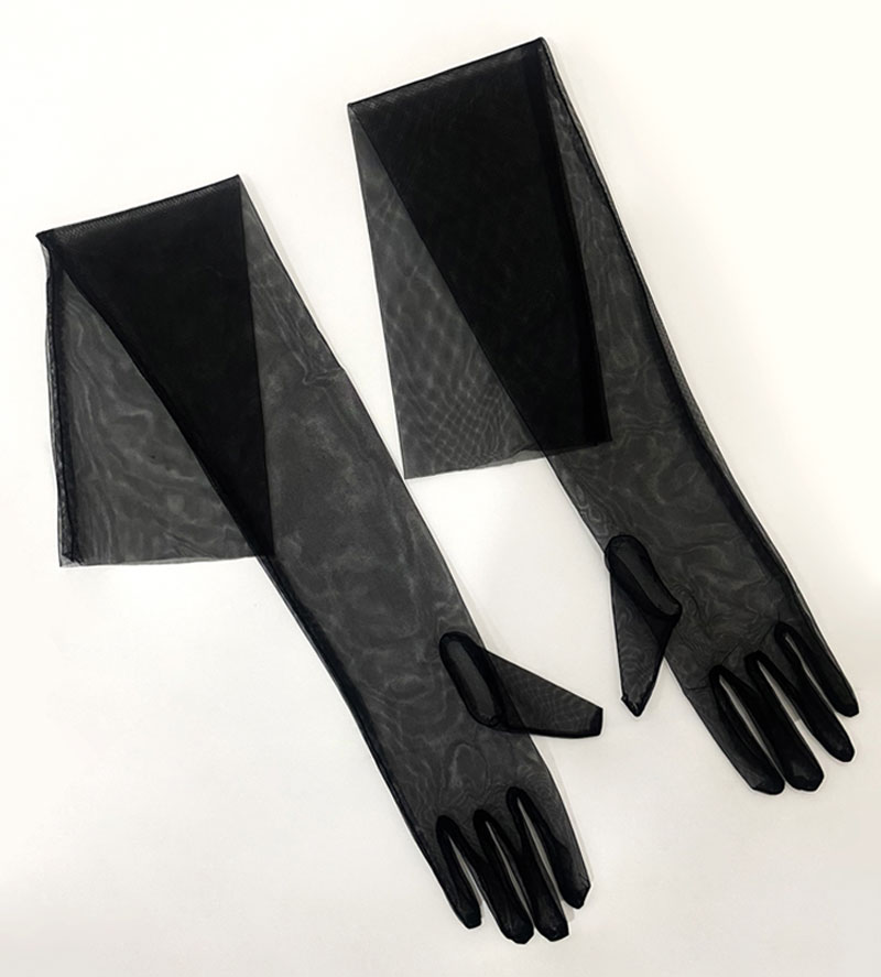 White Long Brides Gloves Light Breathable Tulle Bridesmaid Marriage Gloves Women Wedding Accessories