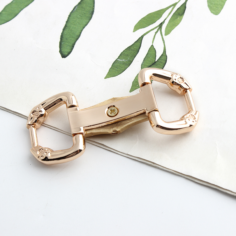 Bag Parts Accessories 2-10-30PCS Bamboo Hanger Connector For Bags Handbag Shoulder Clasps Leather Strap Clip Buckles Decorative Hardware Accessories 2