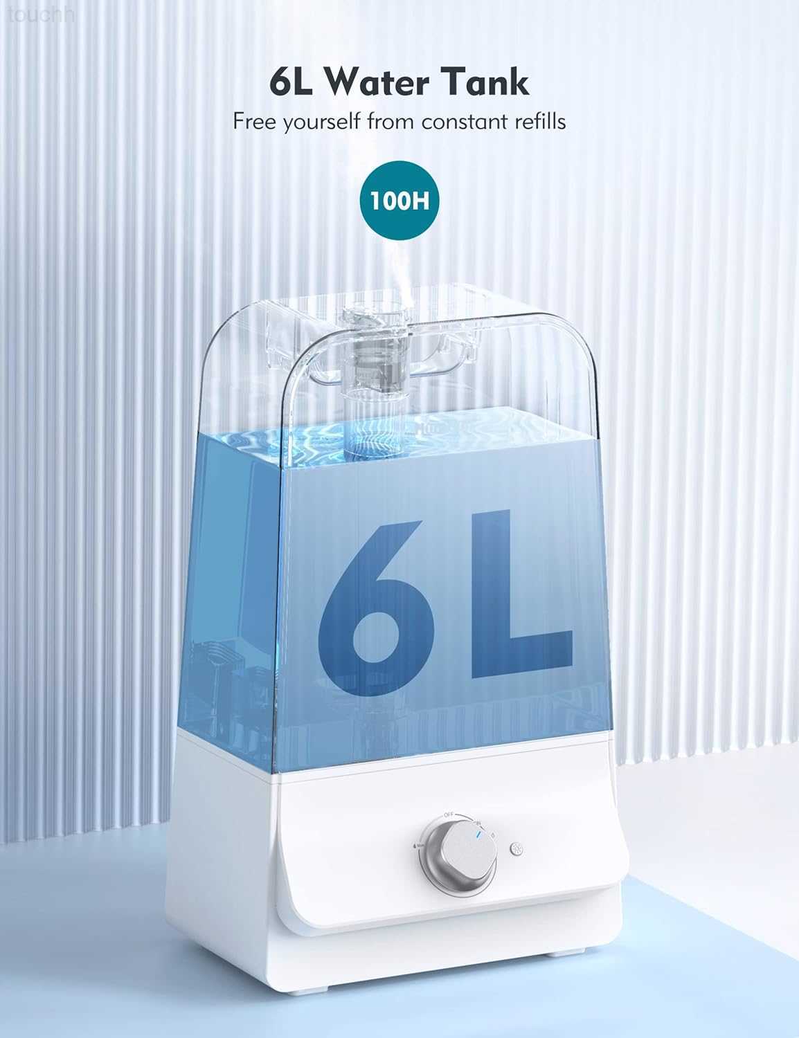 Humidifiers Orgtoy 6L Humidifiers for Large Room Bedroom2 6dBC oolM istH umidifierf orH omeO fficeP lantw ithA utoS hutO ffN ightL ightA djustable3 60