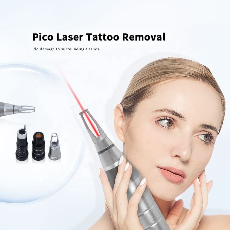 Q switched Nd Yag Tattoo Pigment Remover Skin Whitening Machine 808 Diode 360 Magneto Optic Hair Removal Equipment 3 Handles Pore Shrink Skin Firm Red
