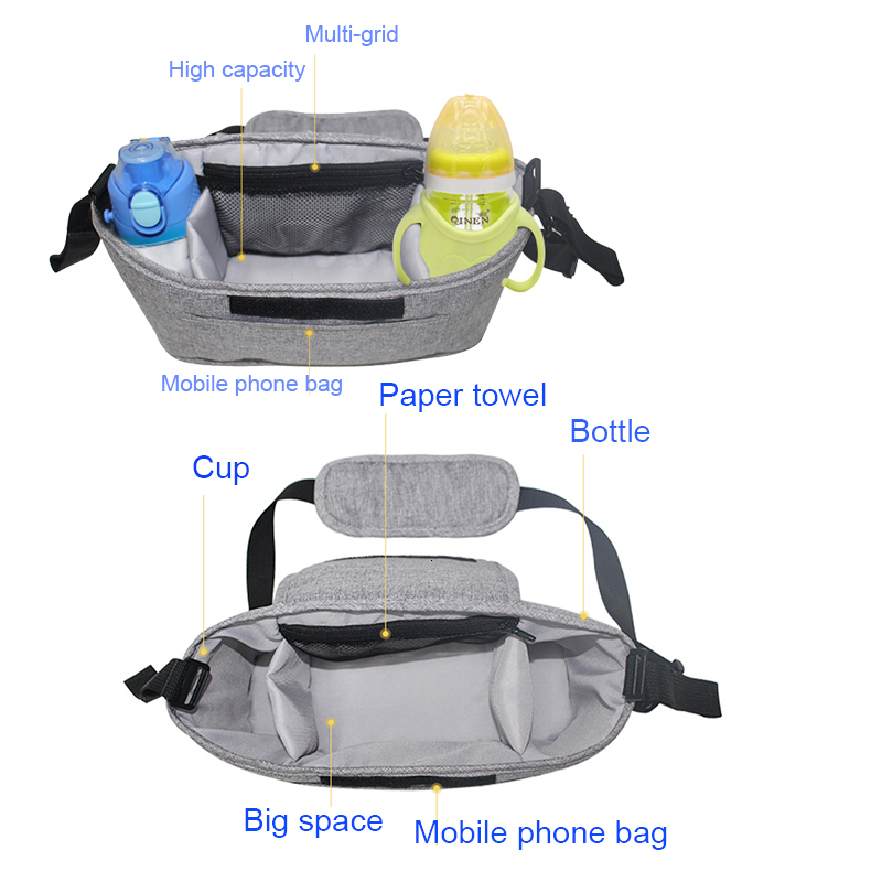 Stroller Parts Accessories Bag Pram Organizer Baby Cup Holder Cover Buggy Winter 230914