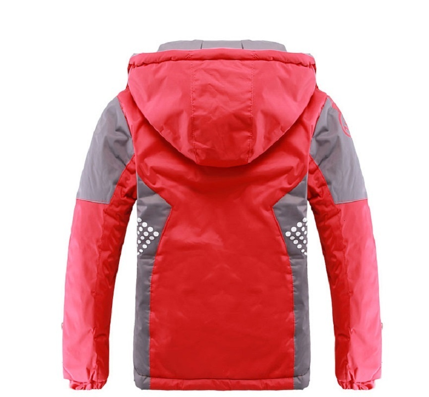 Jackets Waterproof Girls Boys Rain Jacket Patchwork Print Kids Outfits Fleece Child Coat Children Outerwear Spring Autumn 3-12 Years Old 230914
