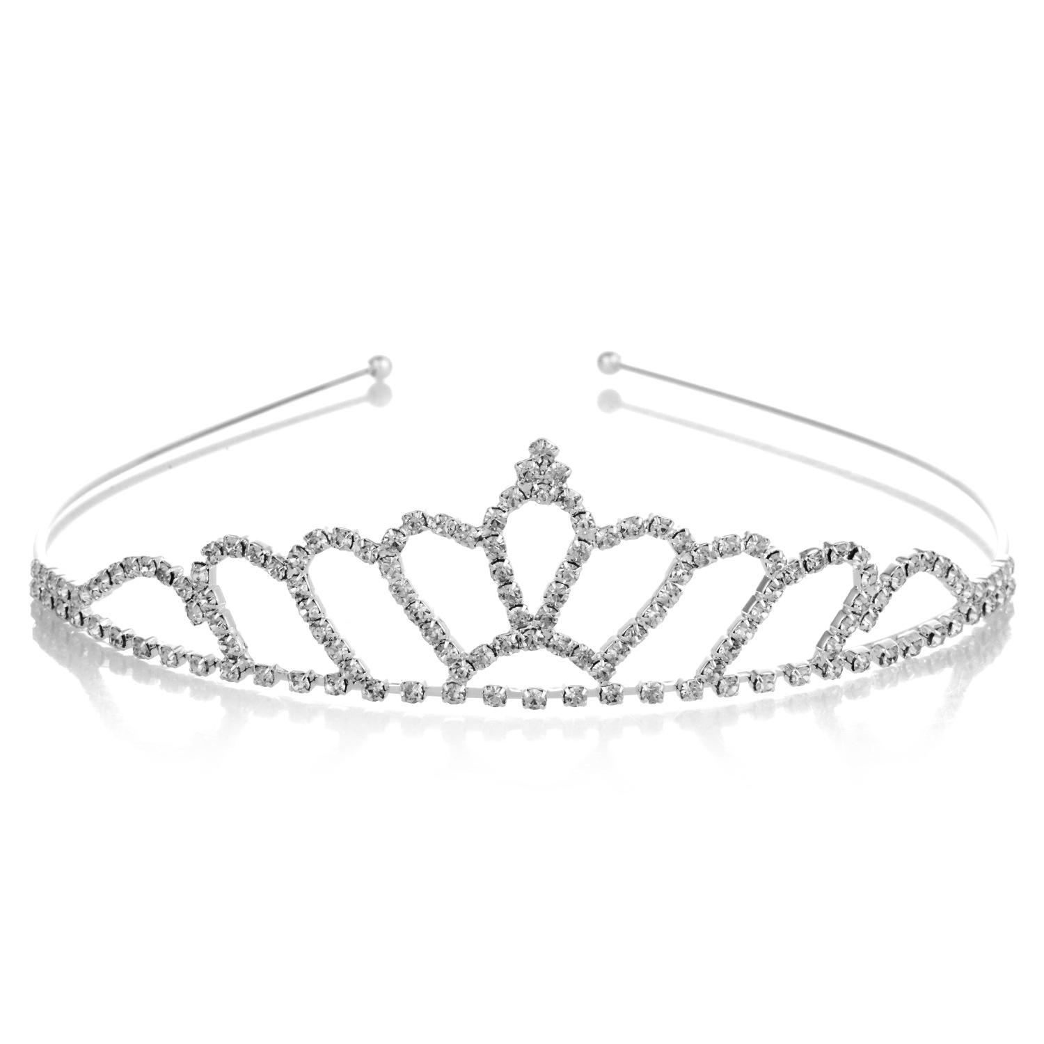 Exquisite Princess Crystal Tiara Crown Headband Children Girls Love Bride Prom Wedding Party Accessories Jewelry Gifts New