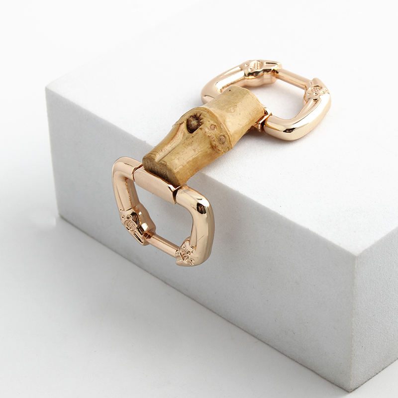 Bag Parts Accessories 2-10-30PCS Bamboo Hanger Connector For Bags Handbag Shoulder Clasps Leather Strap Clip Buckles Decorative Hardware Accessories 2