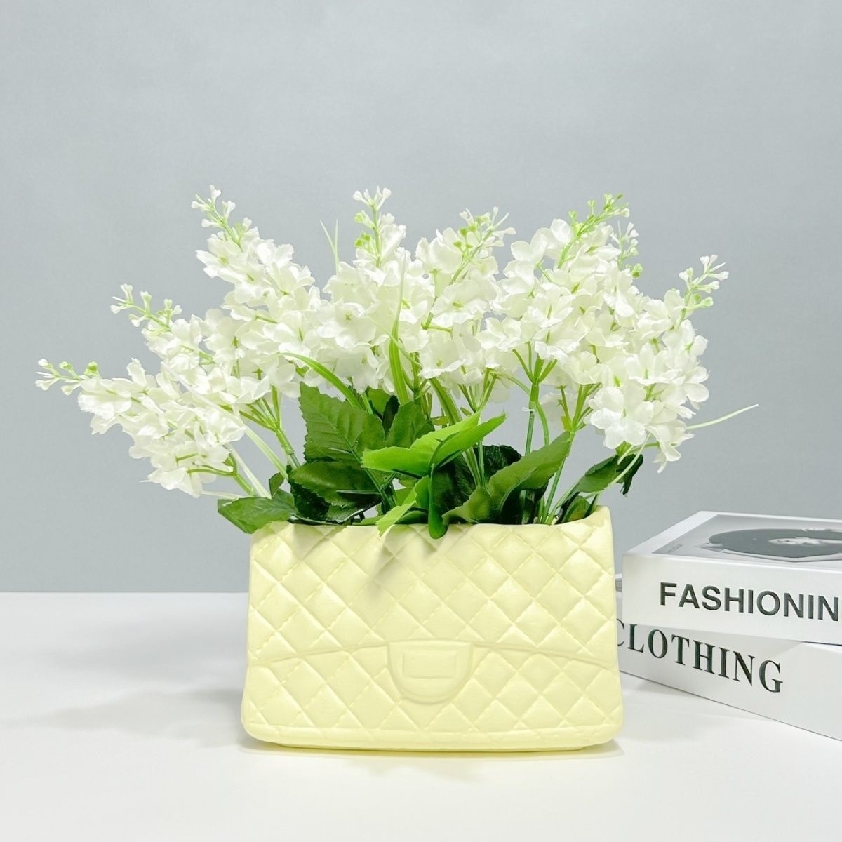 Vases Handbag Vase Flower Packaging Boxs Ceramic Bag Shaped Pot For Shop Wedding Valentine's Day Birthday Party Gifts 230914