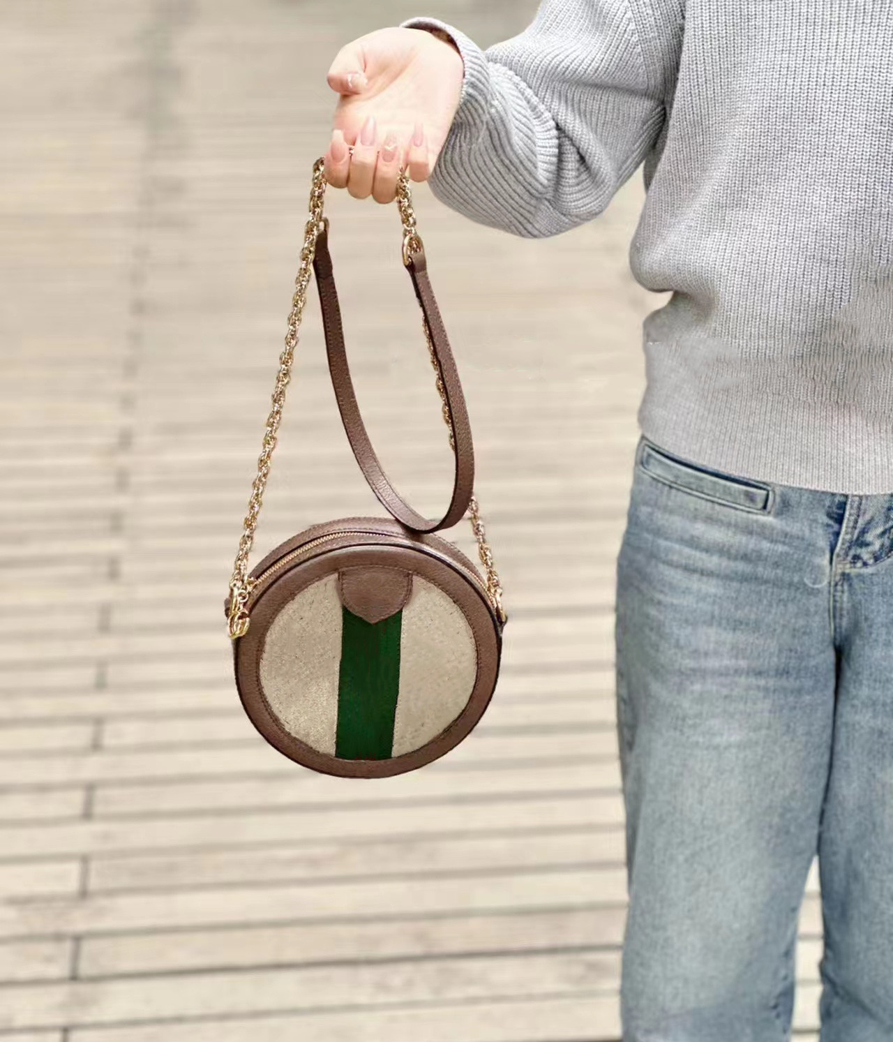 Luxury Designer round Bag Cowhide Crossbody Bags Cosmetic Bags Handbags Women phone camera tote Makeup Bag Mini Handbag Canvas Shoulder Bag