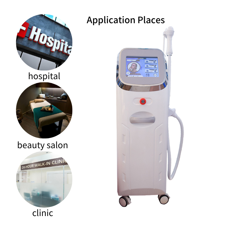 Profession Cooling System Diode Laser 808Nm Painless Laser Hair Removal Machine Permanent Hair Removal Whitening Skin Rejuvenation Beauty Devic