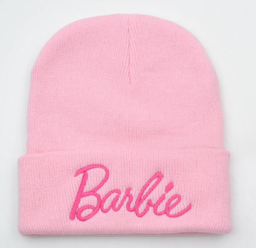 Fashion Letter Embroidery Girl Women Beanie Winter Protecting Ears Cute Knitted Warm Hat Outwear