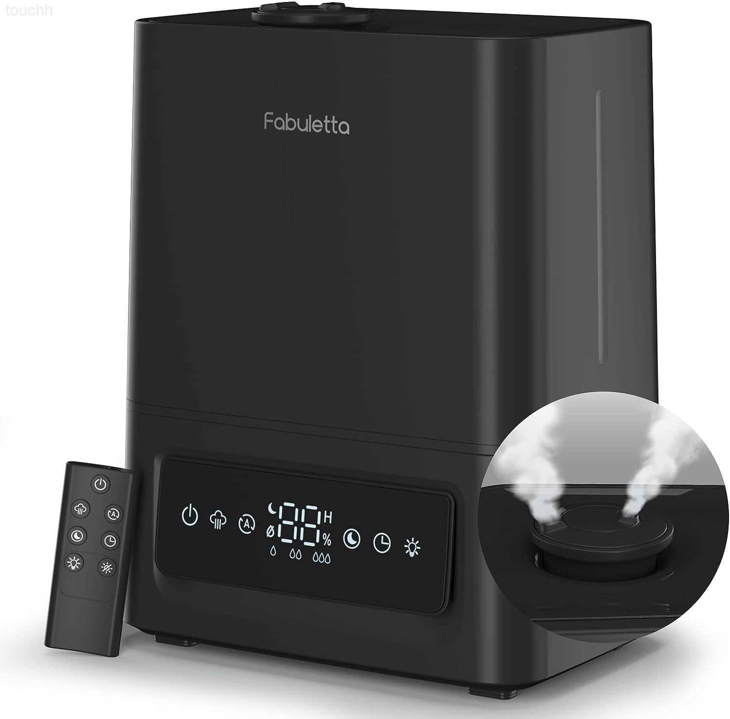 Humidifiers Fabuletta 6L Humidifiers for Bedroom HomeD ualC oolM istH umidifiersw ithL edD isplaya ndR emoteC ontrolEs sentialOi lDi ffuserLas tU