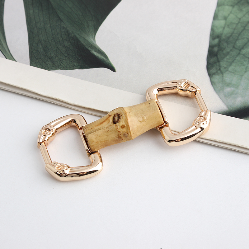 Bag Parts Accessories 2-10-30PCS Bamboo Hanger Connector For Bags Handbag Shoulder Clasps Leather Strap Clip Buckles Decorative Hardware Accessories 2