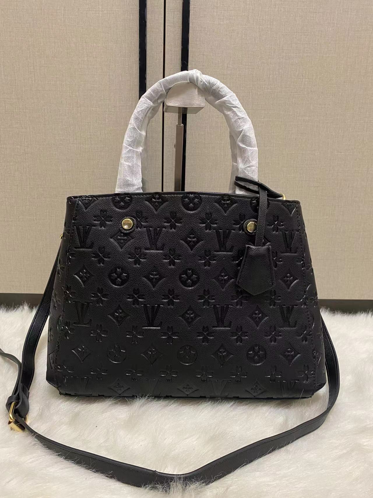 2023 Top Quality Luxurys Designers Handbags Purses MONTIGNE Bag Women Tote Brand Letter Embossing Genuine Leather Shoulder crossbody Bags N41056