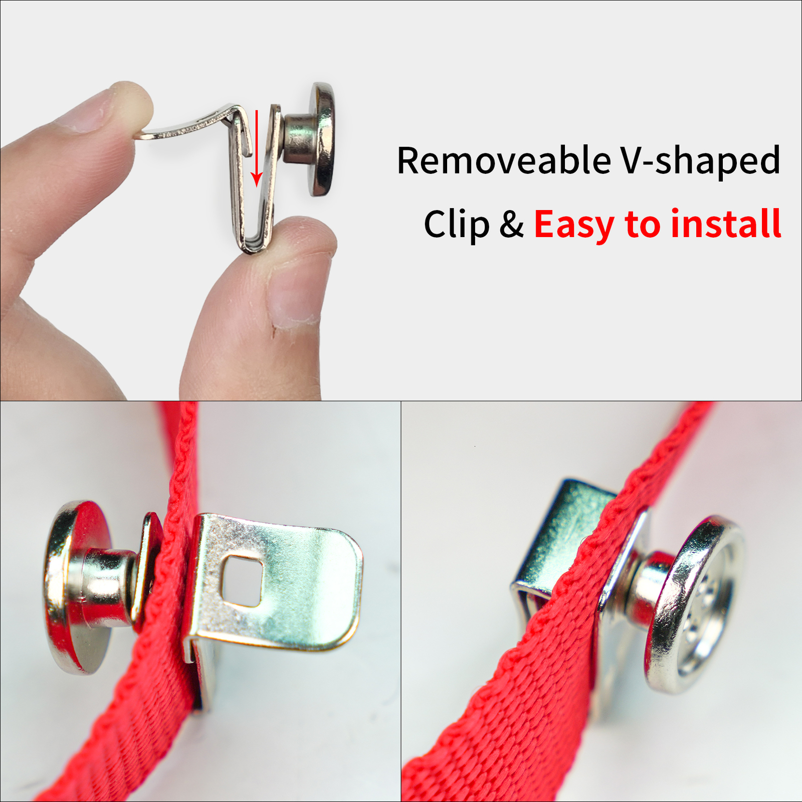 Bag Parts Accessories Melo Tough Movable No Sew Button End Brace Suspender Button Clips Set of 7 Pack 230914