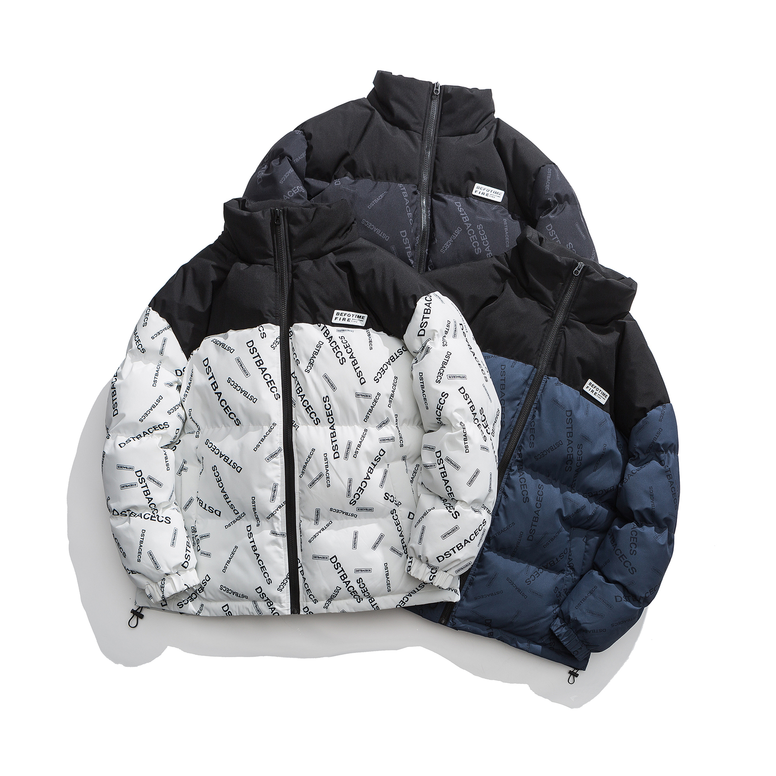Men's Down Parkas LAPPSTER Y2k Patchwork Thick Puffer Jackets Winter Puffer Jacket Men Korean Fashions Parkas Streetwear Color Block Jackets 2309