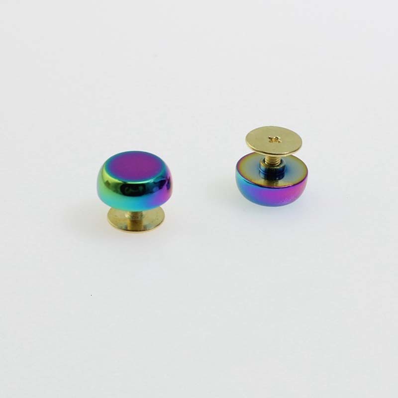Bag Parts Accessories 10-30-100pcs 8 colors 11mm 13mm High Quality Binding Screws Nail Rivets Leather Copper Craft Belt Wallet Solid Screws DIY 230914