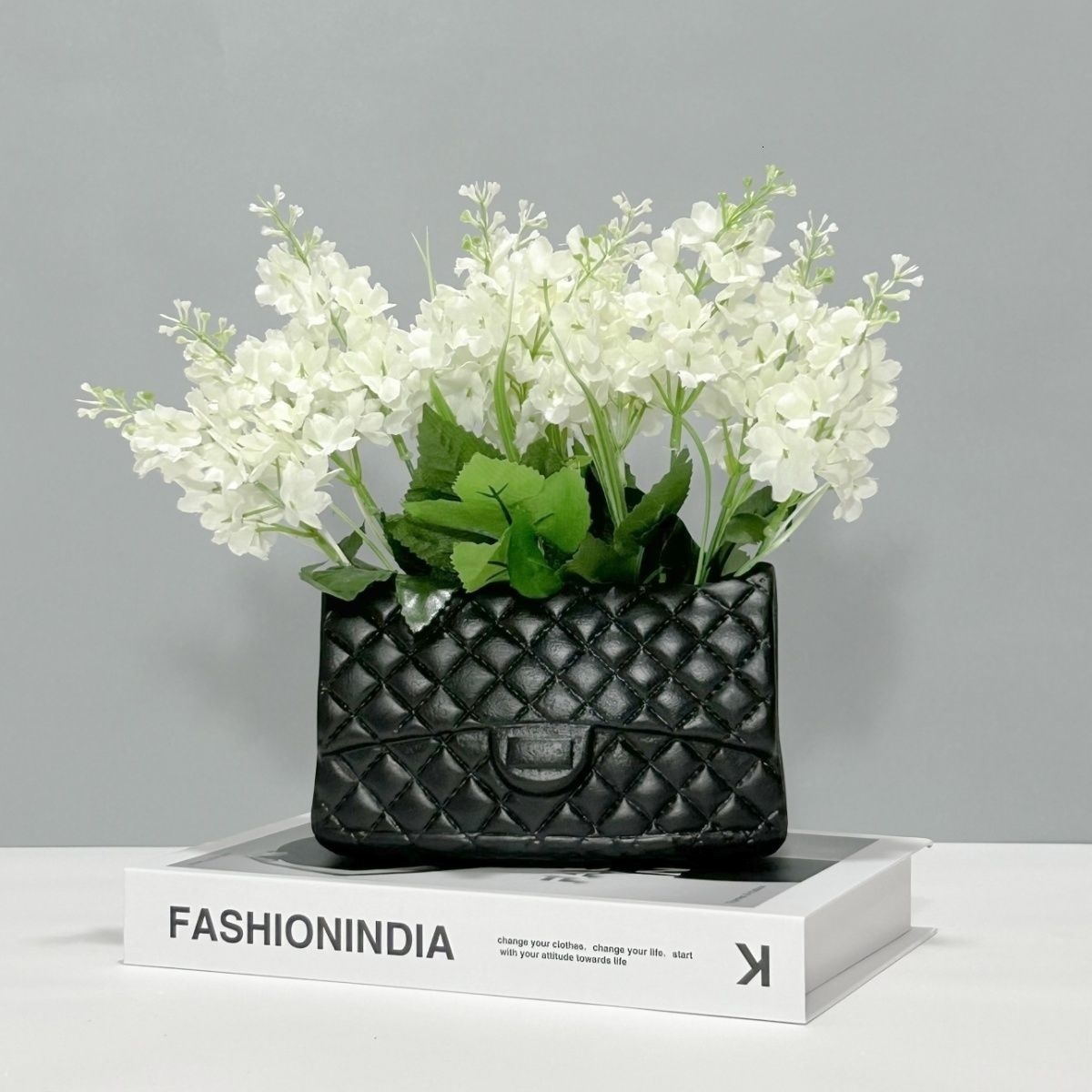Vases Handbag Vase Flower Packaging Boxs Ceramic Bag Shaped Pot For Shop Wedding Valentine's Day Birthday Party Gifts 230914