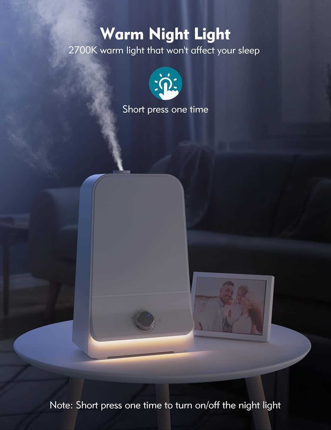 Humidifiers Orgtoy 6L Humidifiers for Large Room Bedroom2 6dBC oolM istH umidifierf orH omeO fficeP lantw ithA utoS hutO ffN ightL ightA djustable3 60