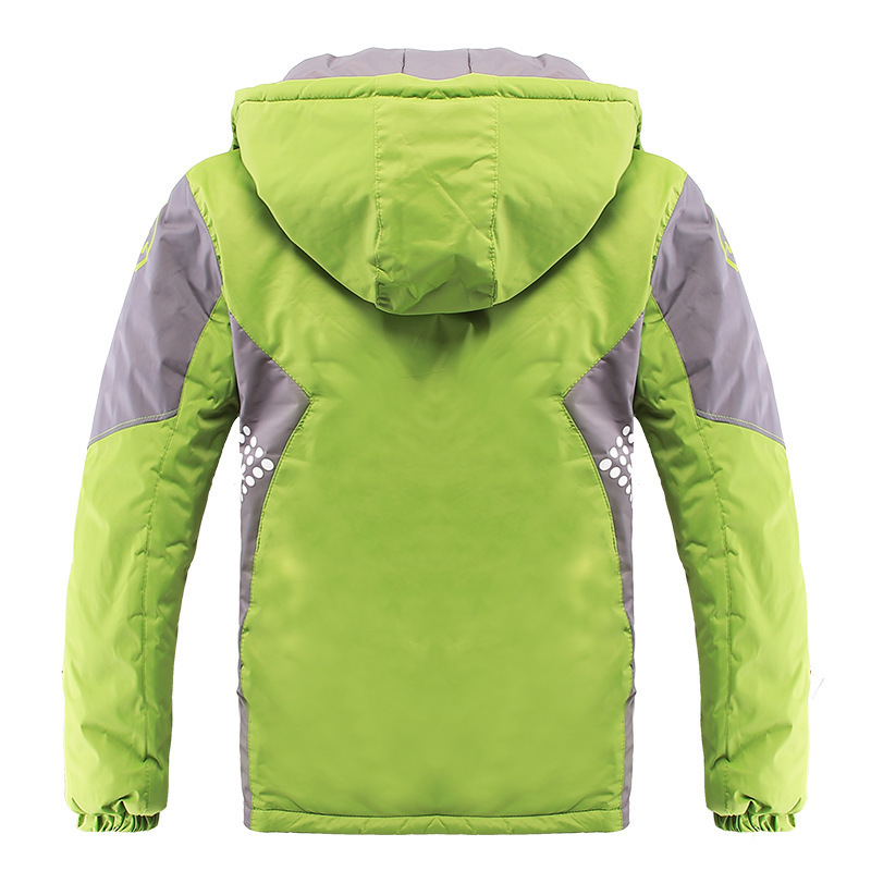 Jackets Waterproof Girls Boys Rain Jacket Patchwork Print Kids Outfits Fleece Child Coat Children Outerwear Spring Autumn 3-12 Years Old 230914