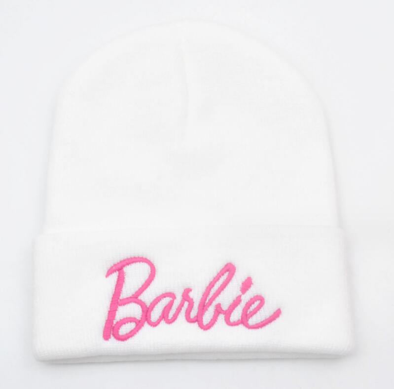 Fashion Letter Embroidery Girl Women Beanie Winter Protecting Ears Cute Knitted Warm Hat Outwear