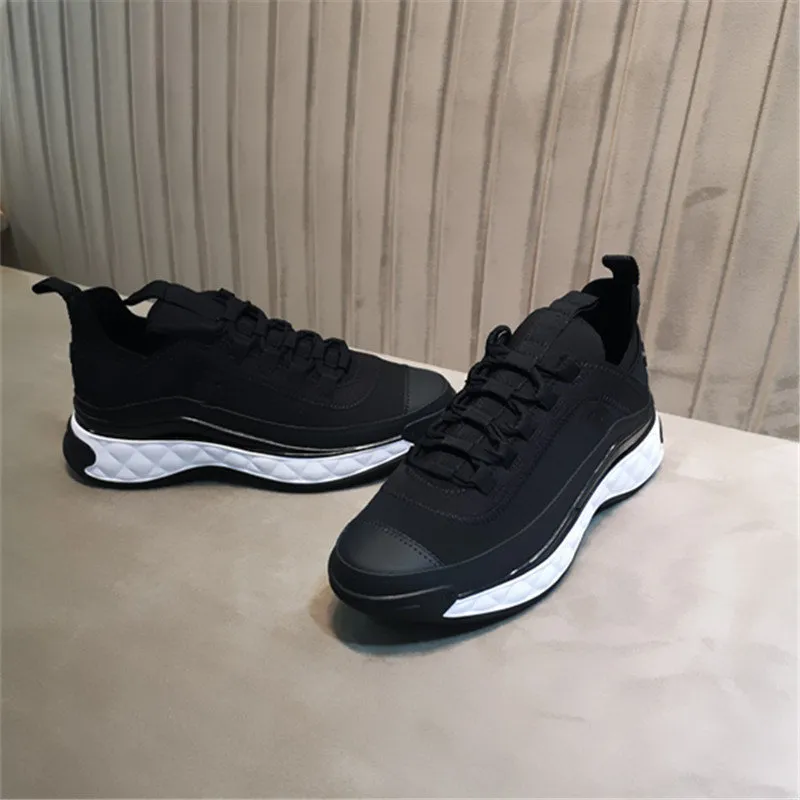 Sales New trainers fashion women Casual Shoes Genuine Leather Sneakers Black White Running Sports High Quality Platform Dress Shoe 35-41