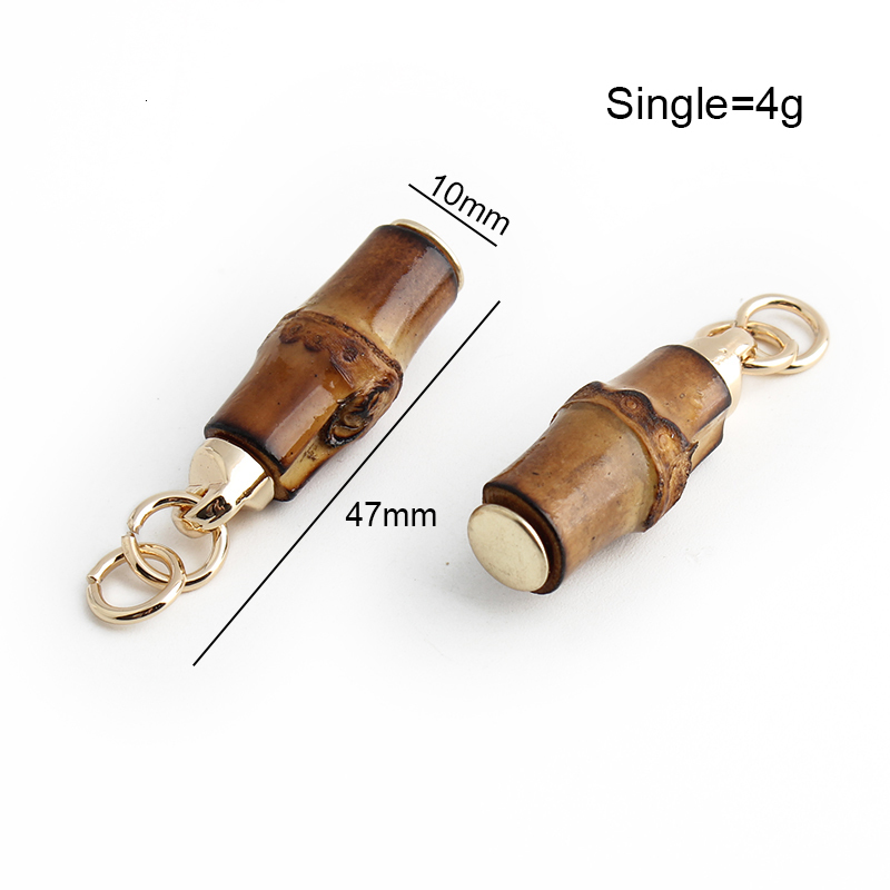 Bag Parts Accessories 2-10-30PCS Bamboo Hanger Connector For Bags Handbag Shoulder Clasps Leather Strap Clip Buckles Decorative Hardware Accessories 2