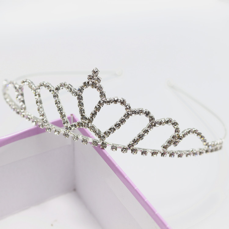 Exquisite Princess Crystal Tiara Crown Headband Children Girls Love Bride Prom Wedding Party Accessories Jewelry Gifts New