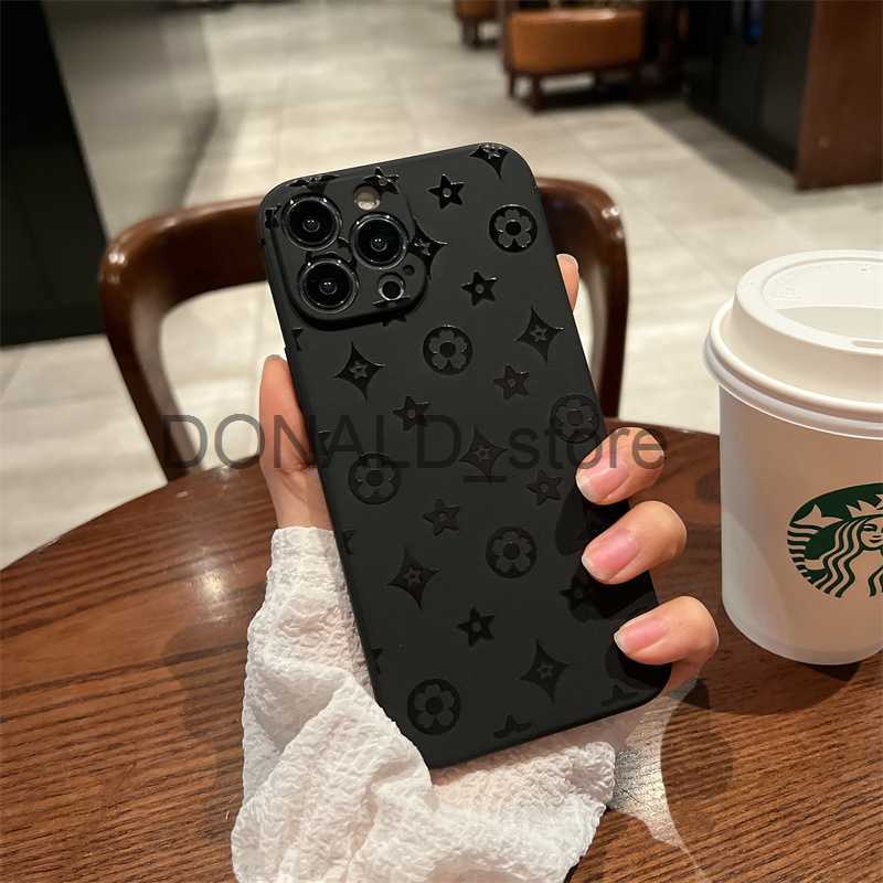 Cell Phone Cases Chaopai Old Flower Phone Case Anti Drop Female Creative Soft 15 J230914