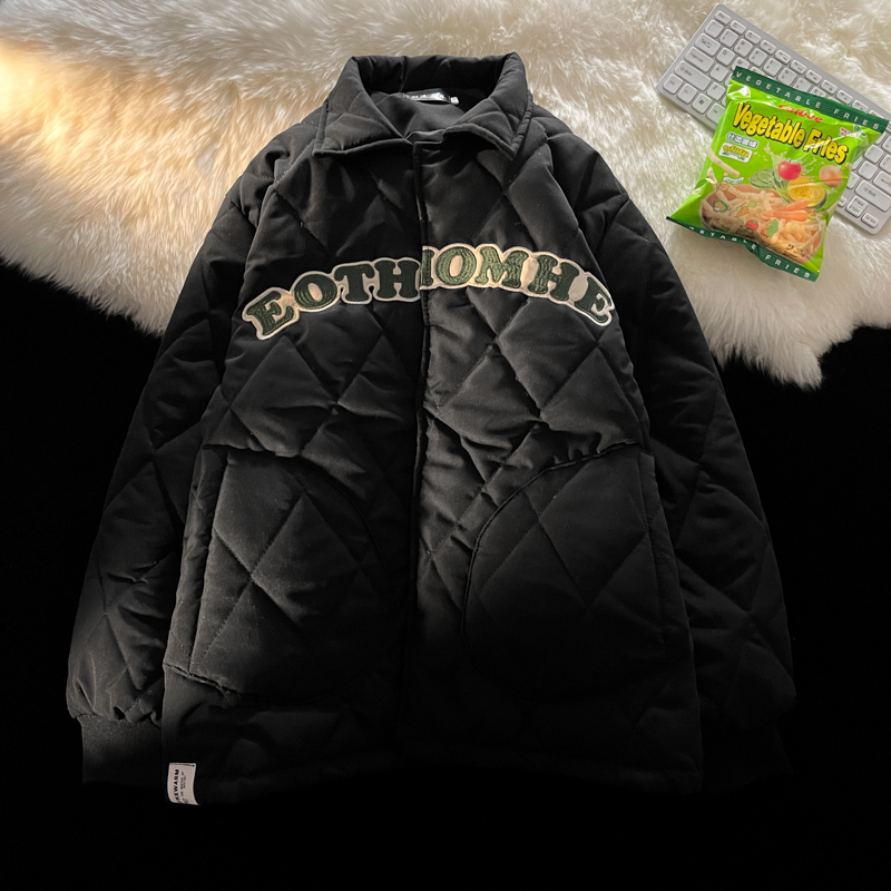 Women's Down Parkas Single Breasted Parkas for Women Autumn Winter Thicken Warm Vintage Long Sleeve Jackets Chic Casual Pockets Coats 230912