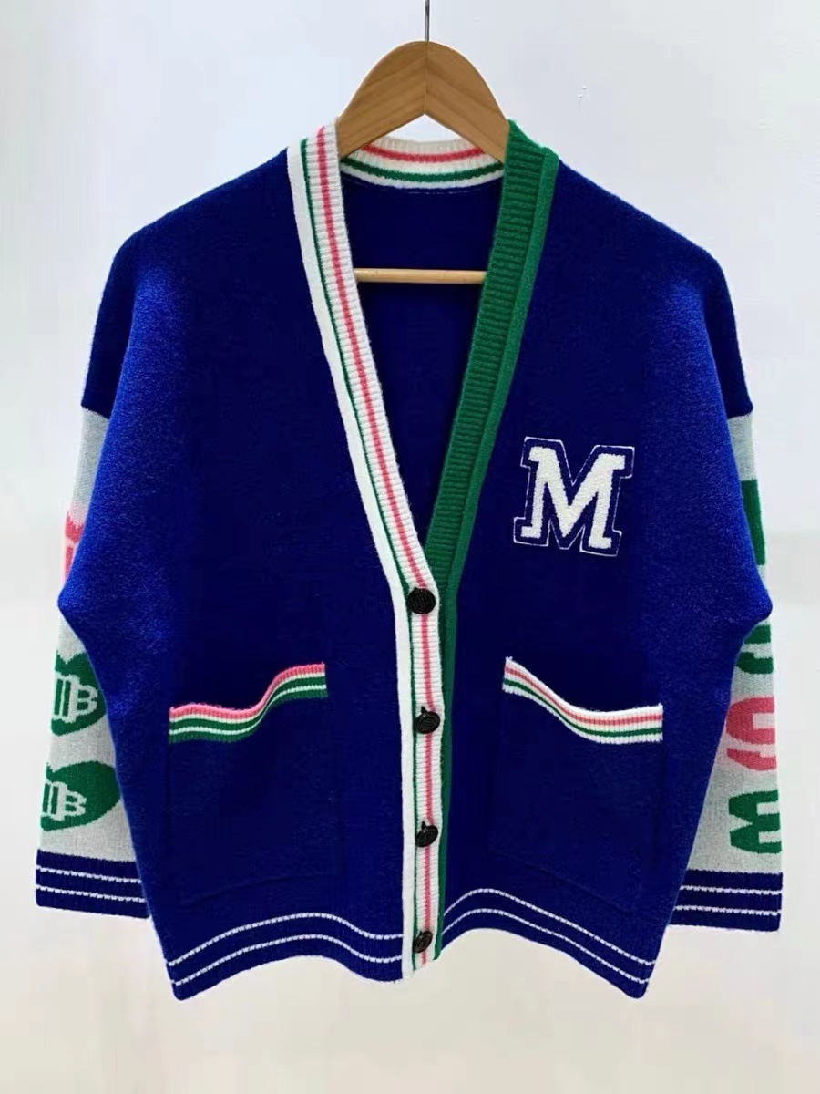 maje Women Wool Blue Preppy Style Jacket
