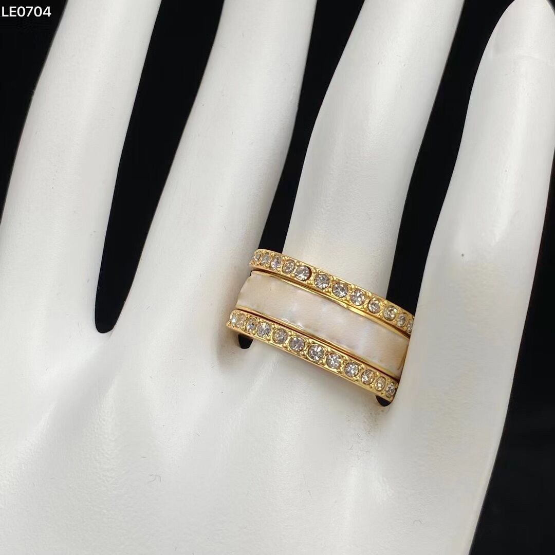 Fashion Designer Ring Sets for Women Men 3 Pieces a Set with Diamond Festival Gifts