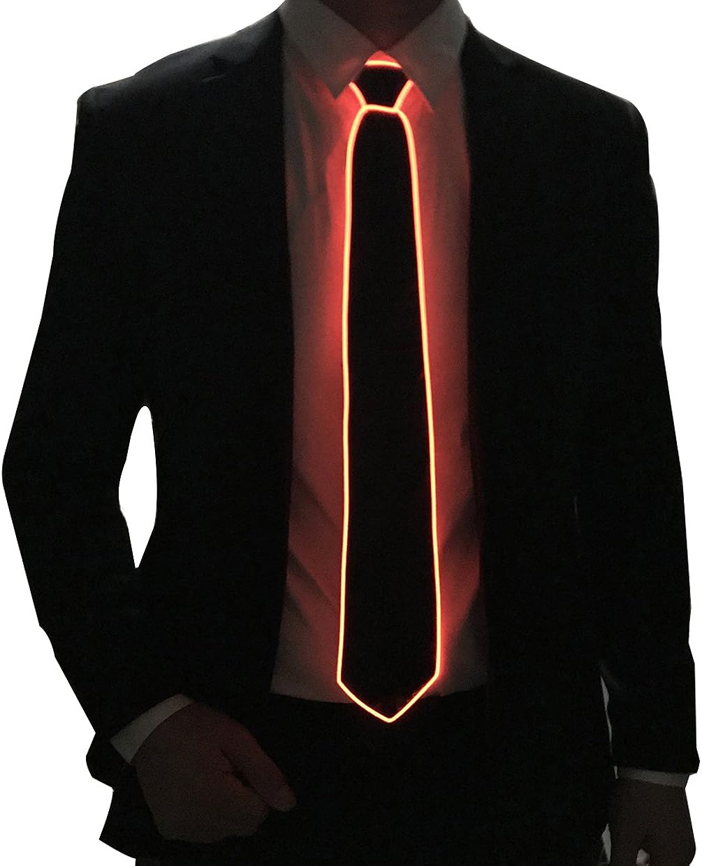 Luminous Led Tie Light Up Funny Ties Necktie For Men LED Light Up Ties Novelty Motorcycle Accessory