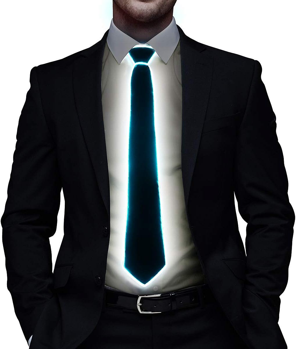 Led Tie Light Up Fanny Ties Novelty Necktie For Men LED Light Up Ties Motorcycle Accessory