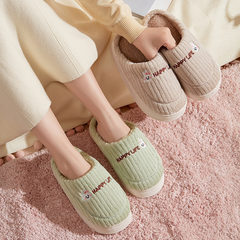 Slippers Winter Mens Warm Cotton Home Wearresistant Antislip Indoor Couple Soft Shoes Womens 230915
