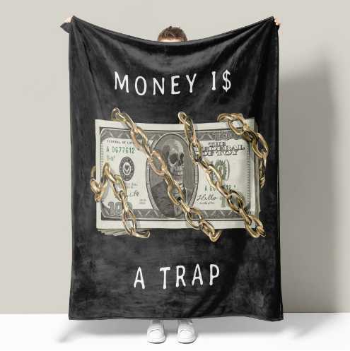 3D printed flannel blanket thickened double blanket air conditioning blanket Baby blanket bed blanket Skeleton Q230915
