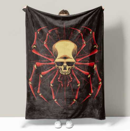 3D printed flannel blanket thickened double blanket air conditioning blanket Baby blanket bed blanket Skeleton Q230915