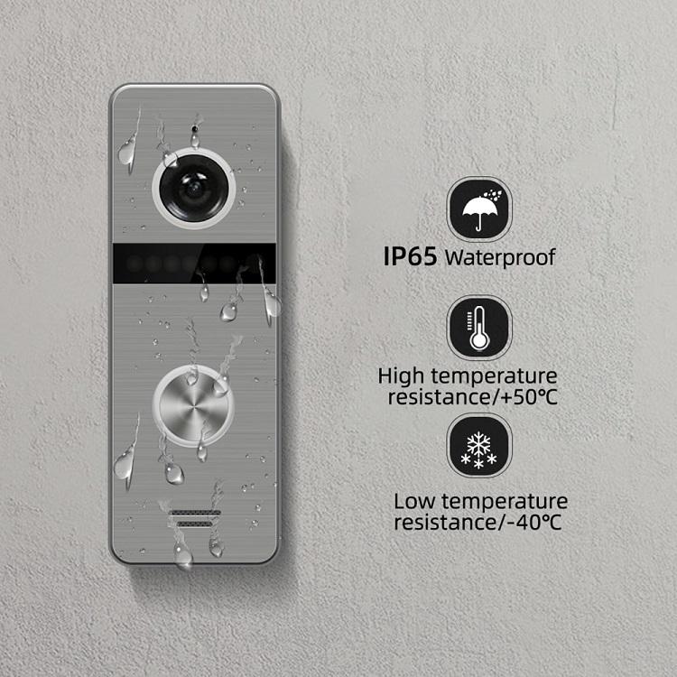 AnjieloSmart 10 inch Touch Monitor with Night Vision Doorbell Camera Video Intercom For Home Safety